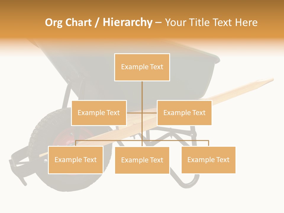 Isolated Wheelbarrow Gardening Tool On White Background PowerPoint Template