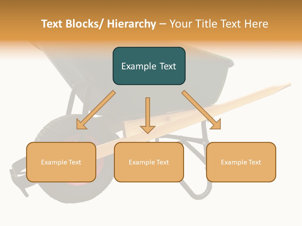 Isolated Wheelbarrow Gardening Tool On White Background PowerPoint Template