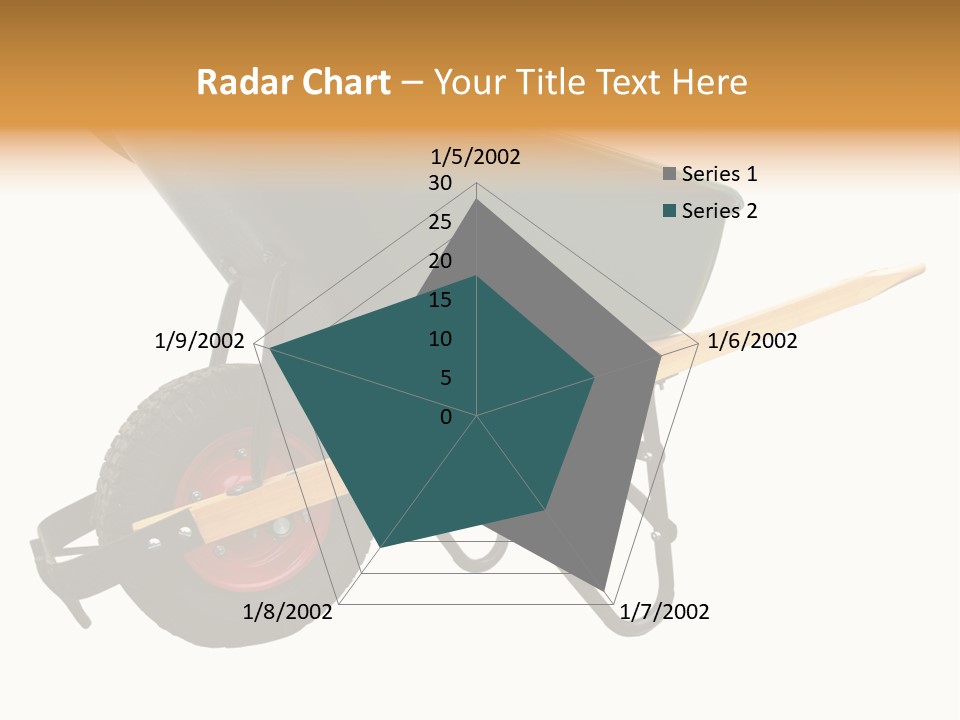 Isolated Wheelbarrow Gardening Tool On White Background PowerPoint Template
