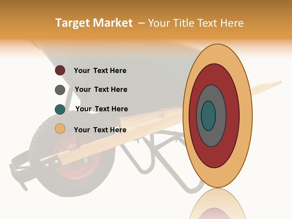 Isolated Wheelbarrow Gardening Tool On White Background PowerPoint Template