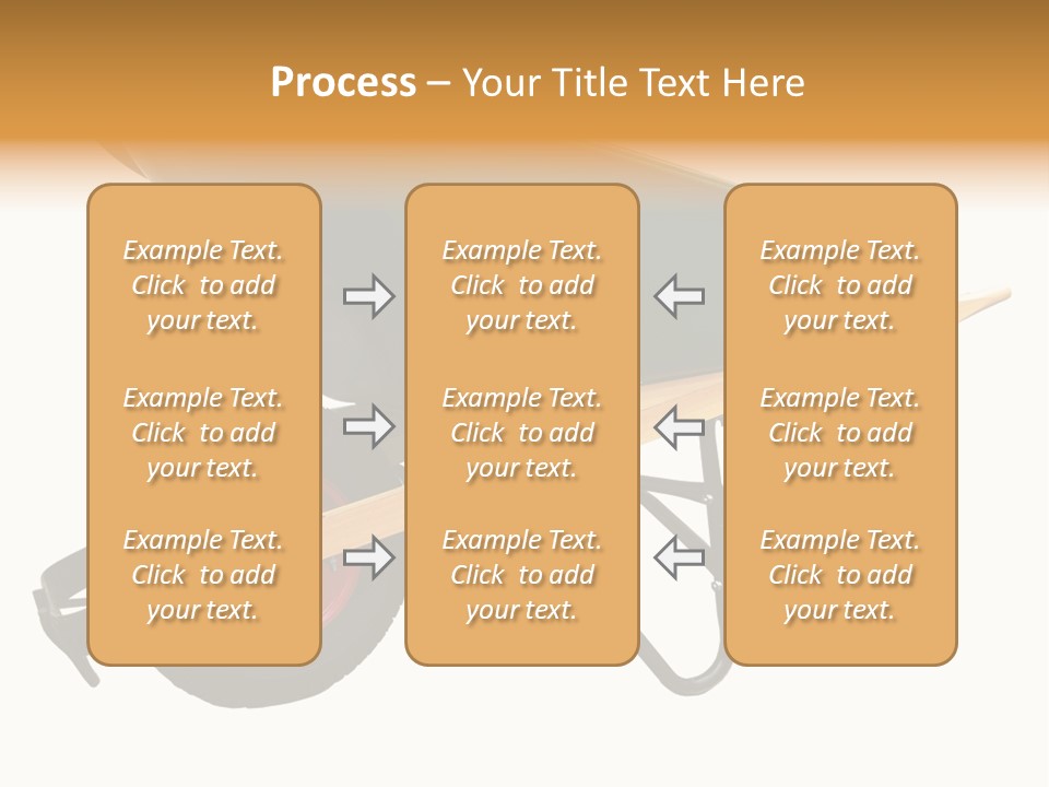 Isolated Wheelbarrow Gardening Tool On White Background PowerPoint Template