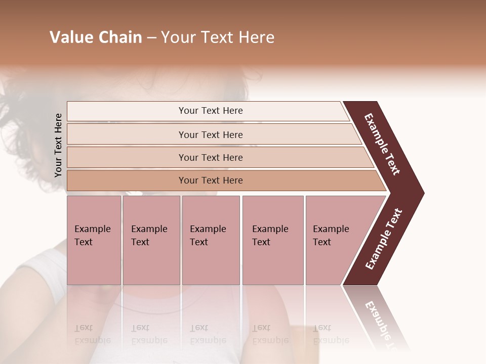 The Kid To Study To Clean A Teeth. PowerPoint Template