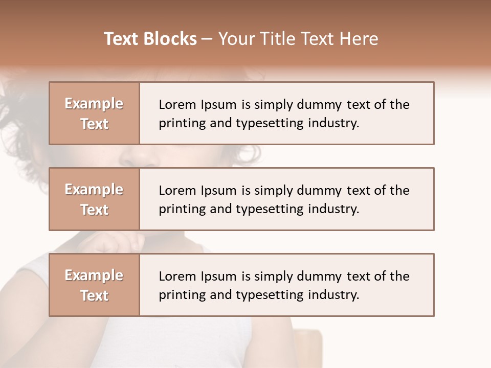 The Kid To Study To Clean A Teeth. PowerPoint Template