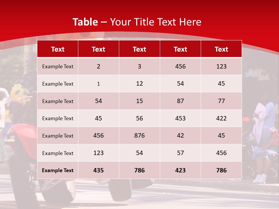 A Person Riding A Motorcycle With A Mascot On The Back Of It PowerPoint Template