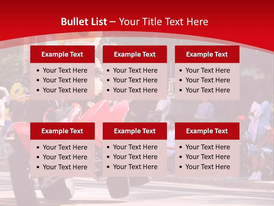 A Person Riding A Motorcycle With A Mascot On The Back Of It PowerPoint Template