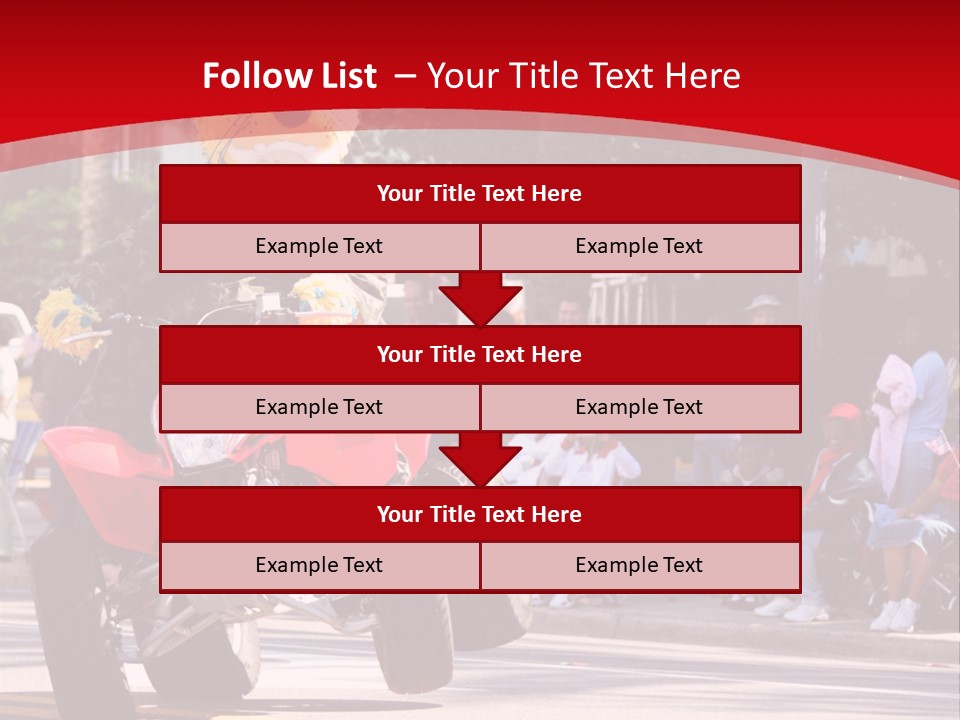 A Person Riding A Motorcycle With A Mascot On The Back Of It PowerPoint Template