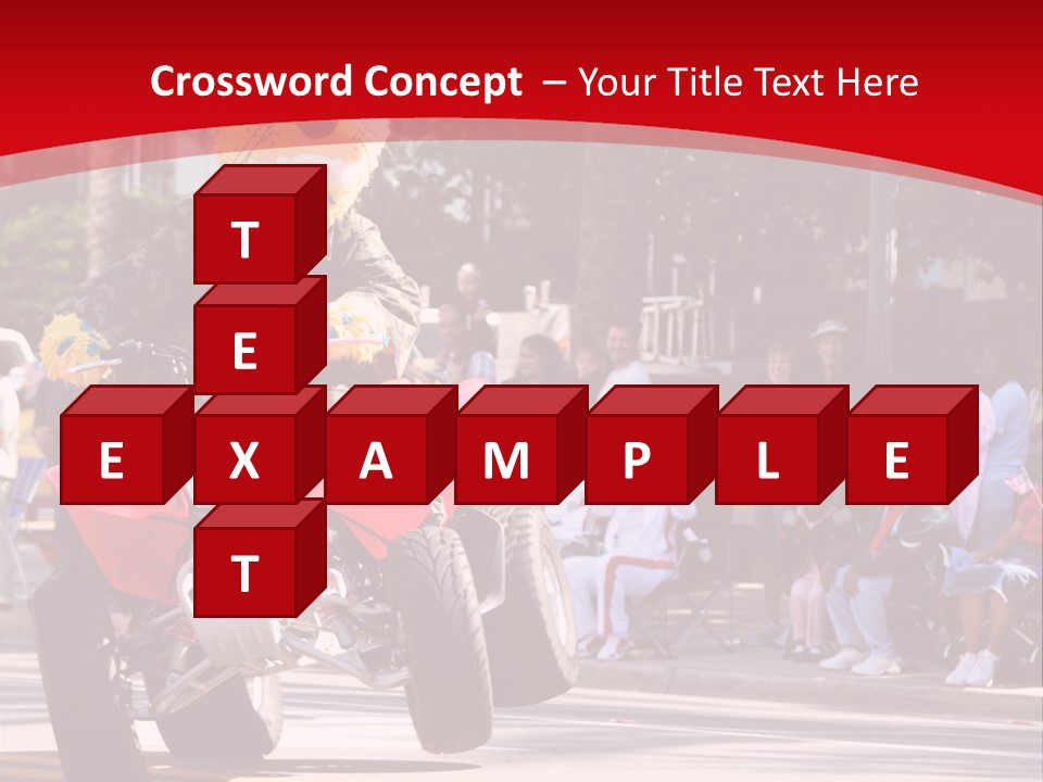 A Person Riding A Motorcycle With A Mascot On The Back Of It PowerPoint Template