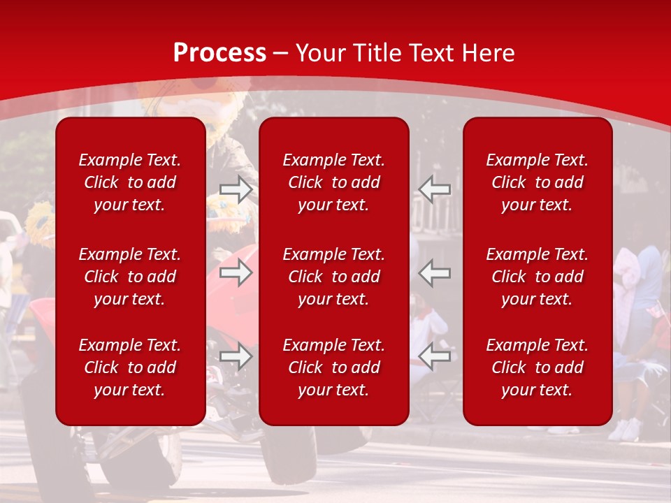 A Person Riding A Motorcycle With A Mascot On The Back Of It PowerPoint Template