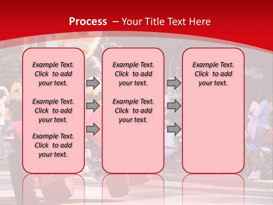 A Person Riding A Motorcycle With A Mascot On The Back Of It PowerPoint Template