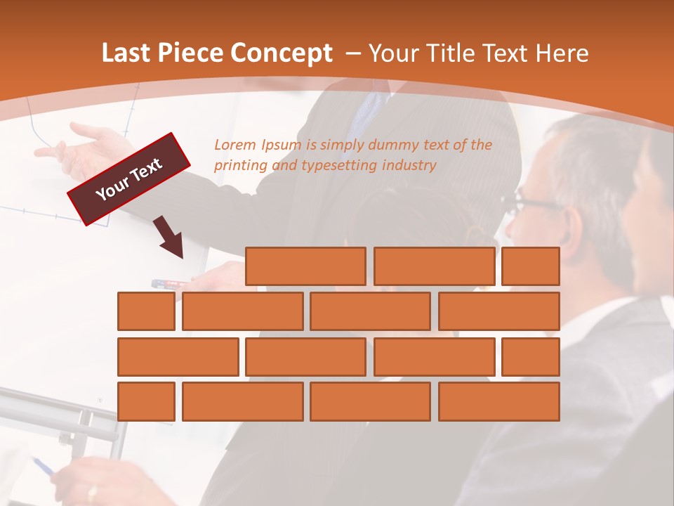 Paving Stones And Lawn Squares, In Interesting Geometric Pattern. PowerPoint Template