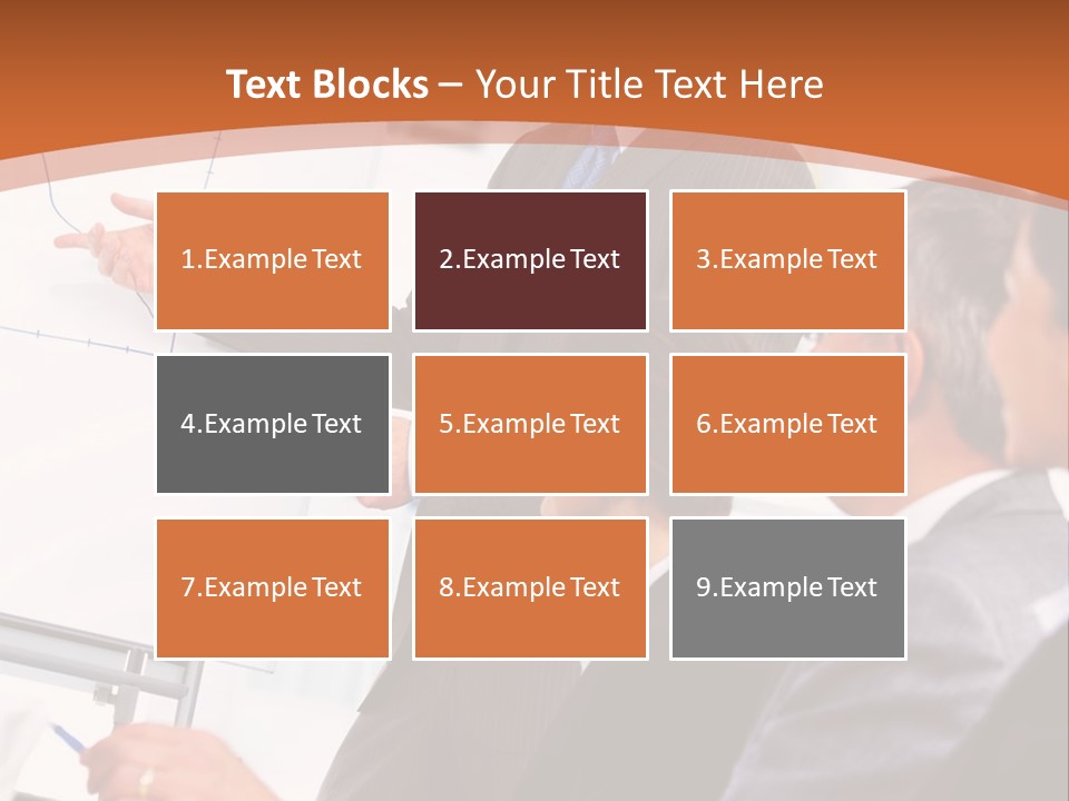 Paving Stones And Lawn Squares, In Interesting Geometric Pattern. PowerPoint Template
