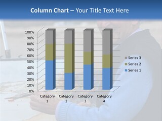 Mature Artist Painting A Coastal Landscape With Paintbrush, Easel And Painter's Palette. PowerPoint Template