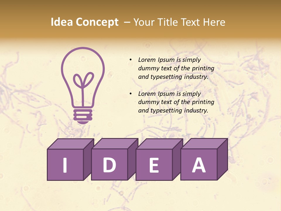 Microscope Photo Of Anthrax (Bacillus Anthracis). Focus=Left Center. 14Mp Camera, Microscope At 45X. PowerPoint Template