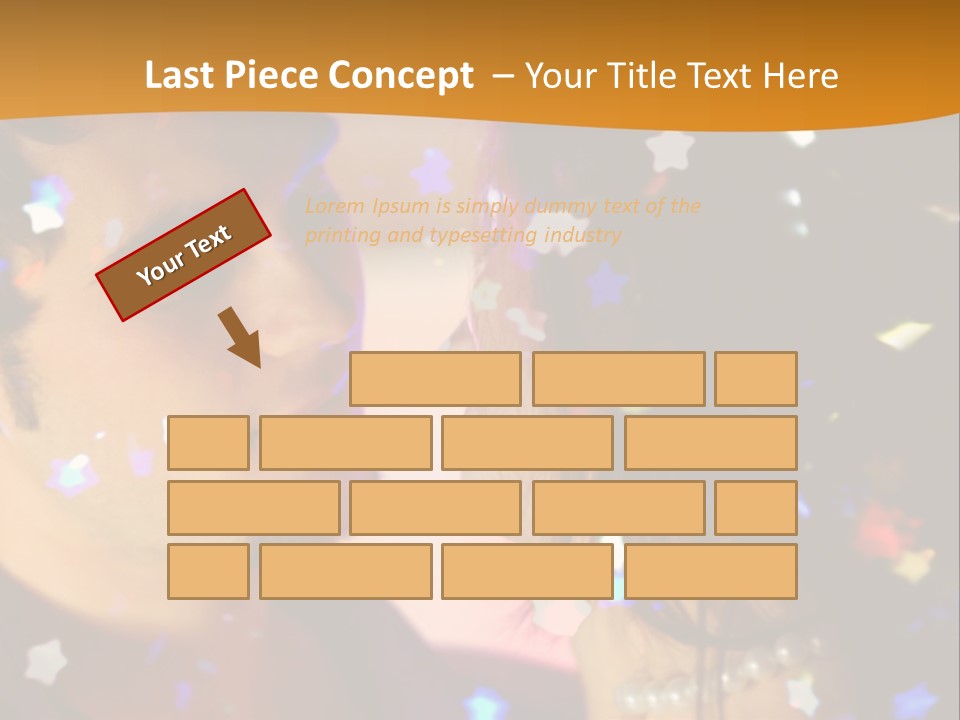 Young Happy Dancing Amorous Couple At Celebration PowerPoint Template