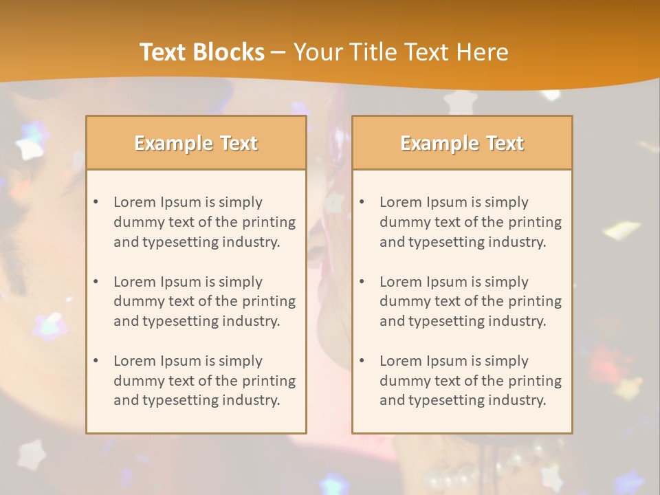 Young Happy Dancing Amorous Couple At Celebration PowerPoint Template