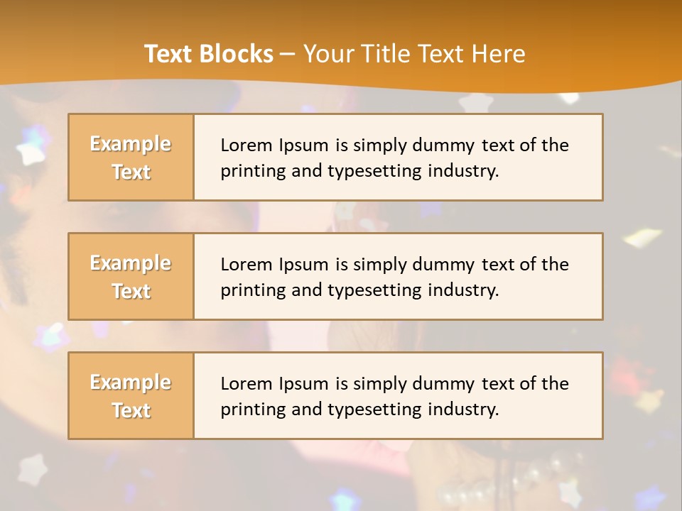 Young Happy Dancing Amorous Couple At Celebration PowerPoint Template