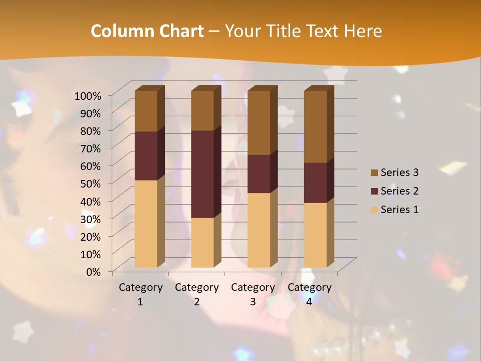 Young Happy Dancing Amorous Couple At Celebration PowerPoint Template