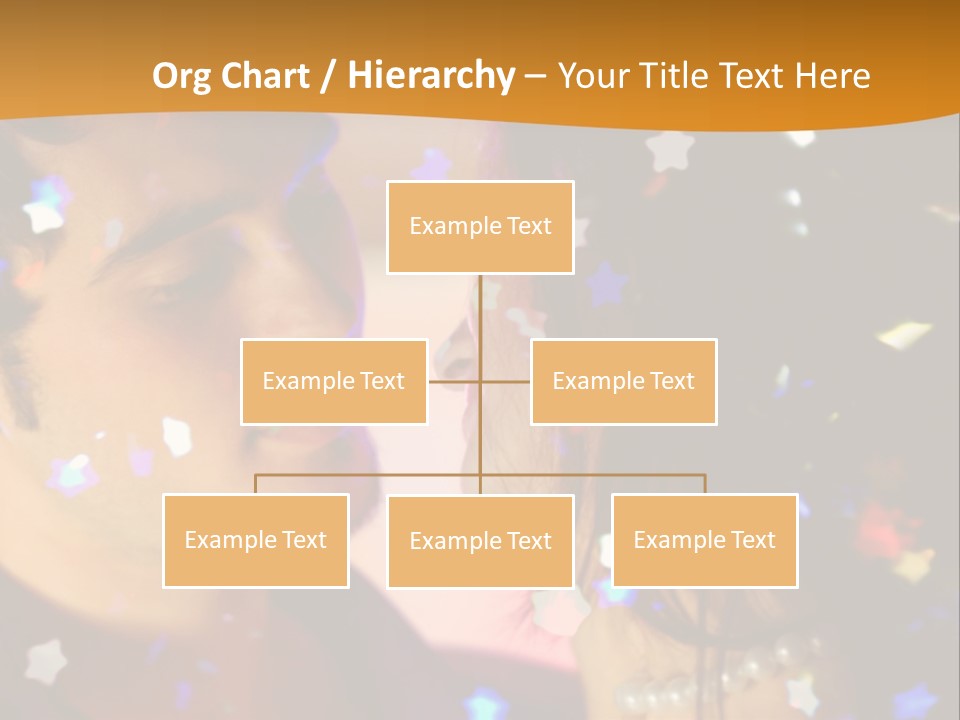 Young Happy Dancing Amorous Couple At Celebration PowerPoint Template