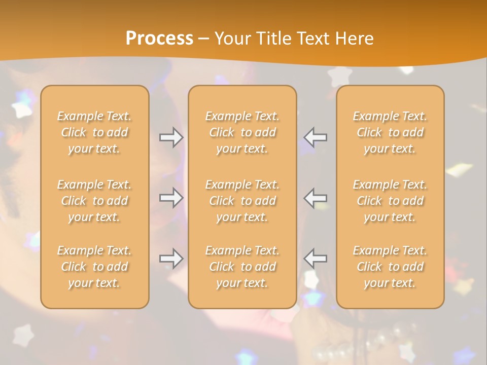 Young Happy Dancing Amorous Couple At Celebration PowerPoint Template