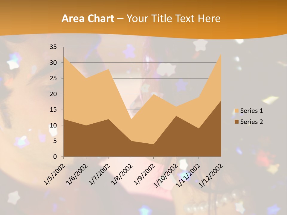Young Happy Dancing Amorous Couple At Celebration PowerPoint Template