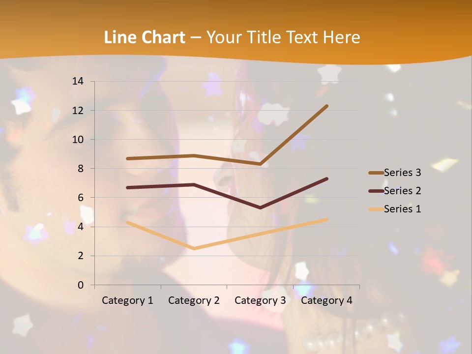 Young Happy Dancing Amorous Couple At Celebration PowerPoint Template