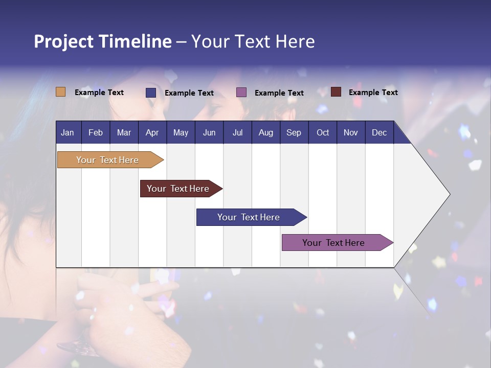 Young Happy Couple With Champagne Glasses At Celebration PowerPoint Template