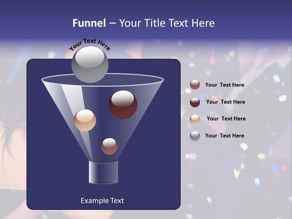 Young Happy Couple With Champagne Glasses At Celebration PowerPoint Template