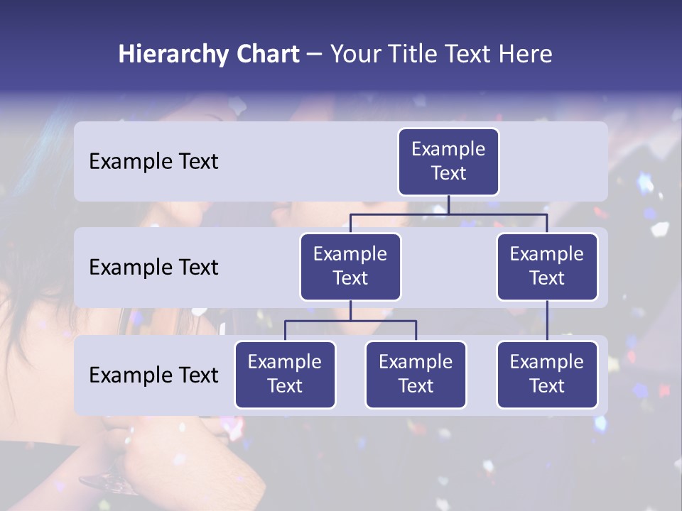 Young Happy Couple With Champagne Glasses At Celebration PowerPoint Template