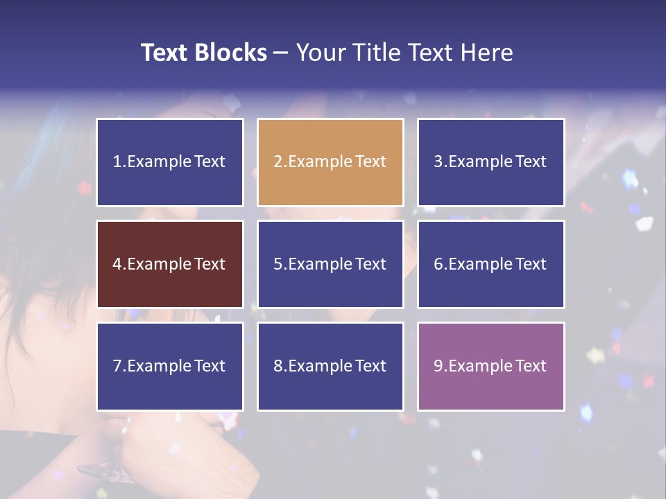 Young Happy Couple With Champagne Glasses At Celebration PowerPoint Template