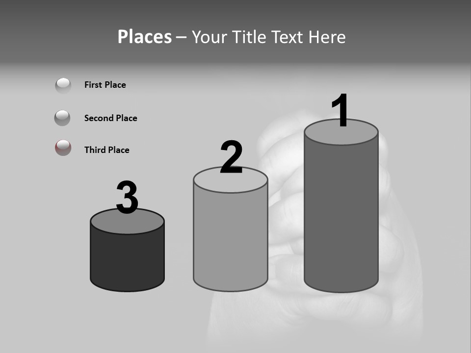 A Man Is Praying With His Hands Together PowerPoint Template