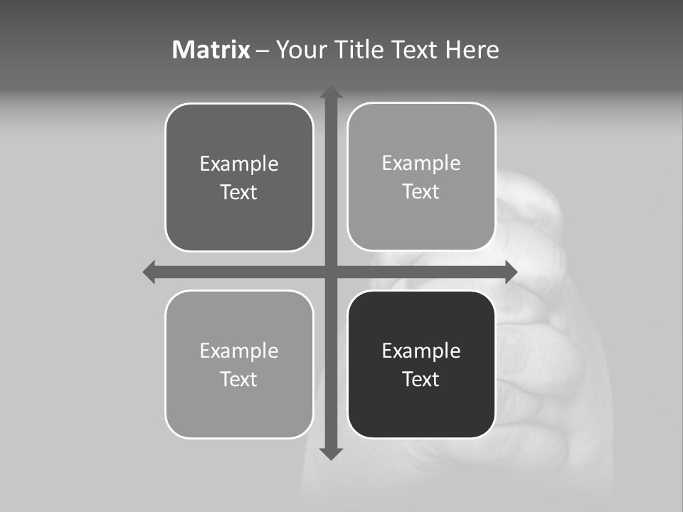 A Man Is Praying With His Hands Together PowerPoint Template