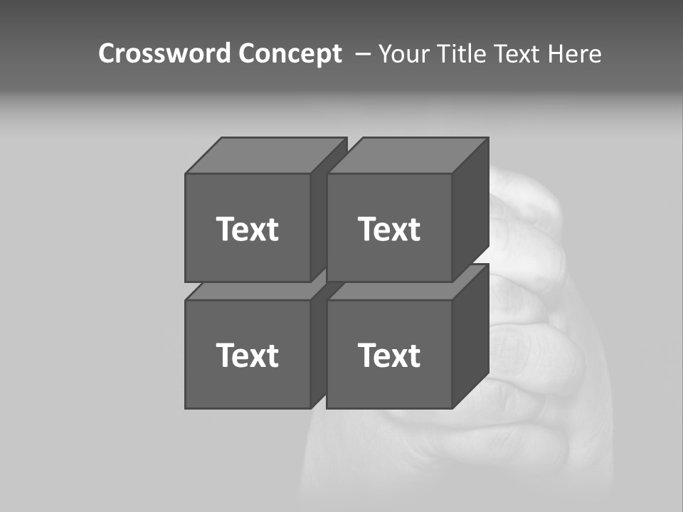 A Man Is Praying With His Hands Together PowerPoint Template