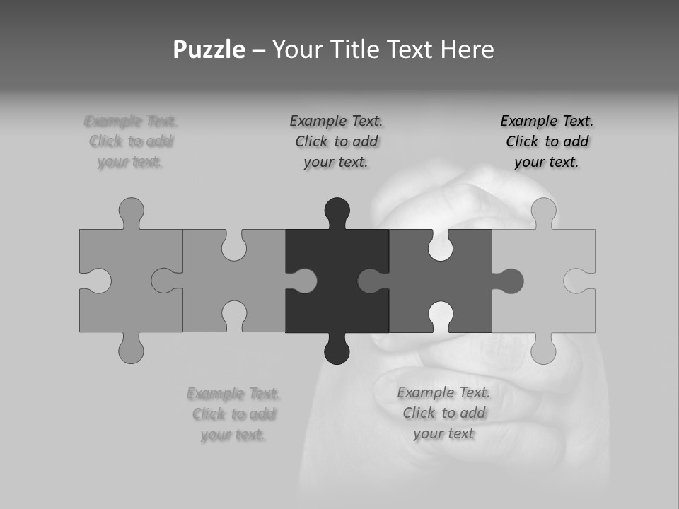 A Man Is Praying With His Hands Together PowerPoint Template