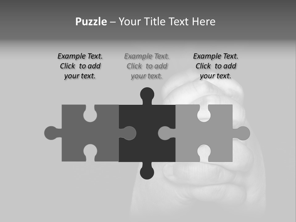 A Man Is Praying With His Hands Together PowerPoint Template