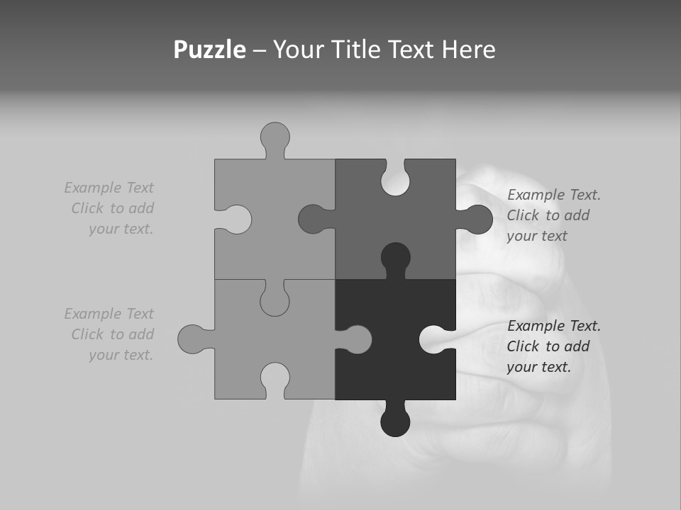 A Man Is Praying With His Hands Together PowerPoint Template