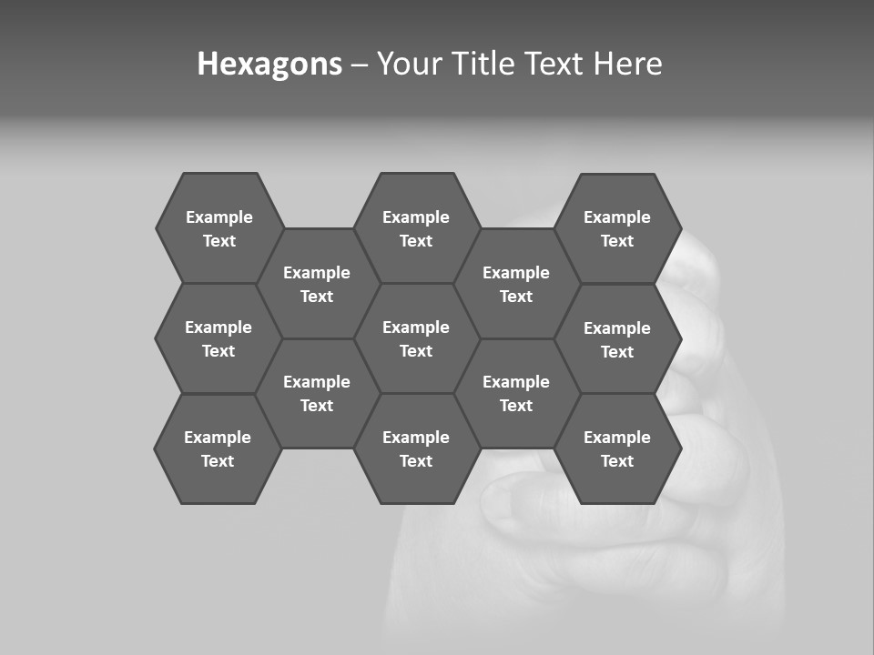 A Man Is Praying With His Hands Together PowerPoint Template