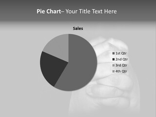 A Man Is Praying With His Hands Together PowerPoint Template