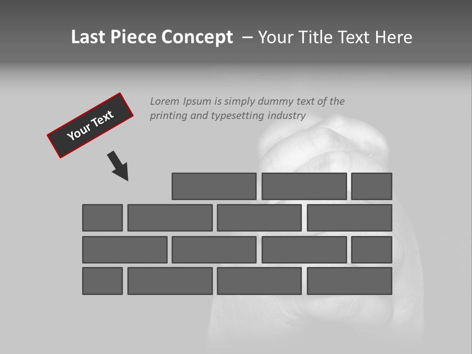 A Man Is Praying With His Hands Together PowerPoint Template