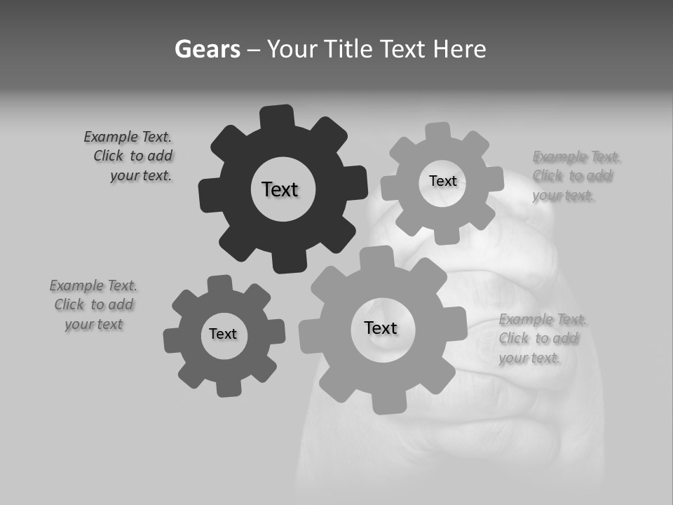 A Man Is Praying With His Hands Together PowerPoint Template