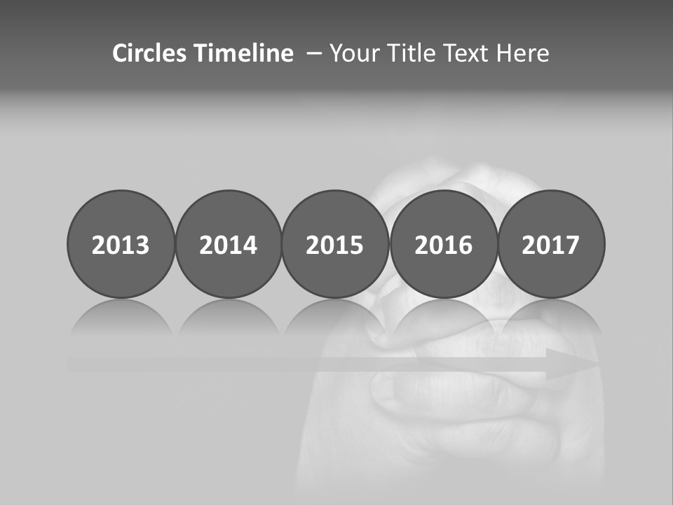 A Man Is Praying With His Hands Together PowerPoint Template