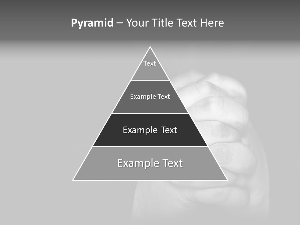 A Man Is Praying With His Hands Together PowerPoint Template