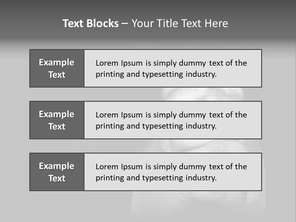 A Man Is Praying With His Hands Together PowerPoint Template