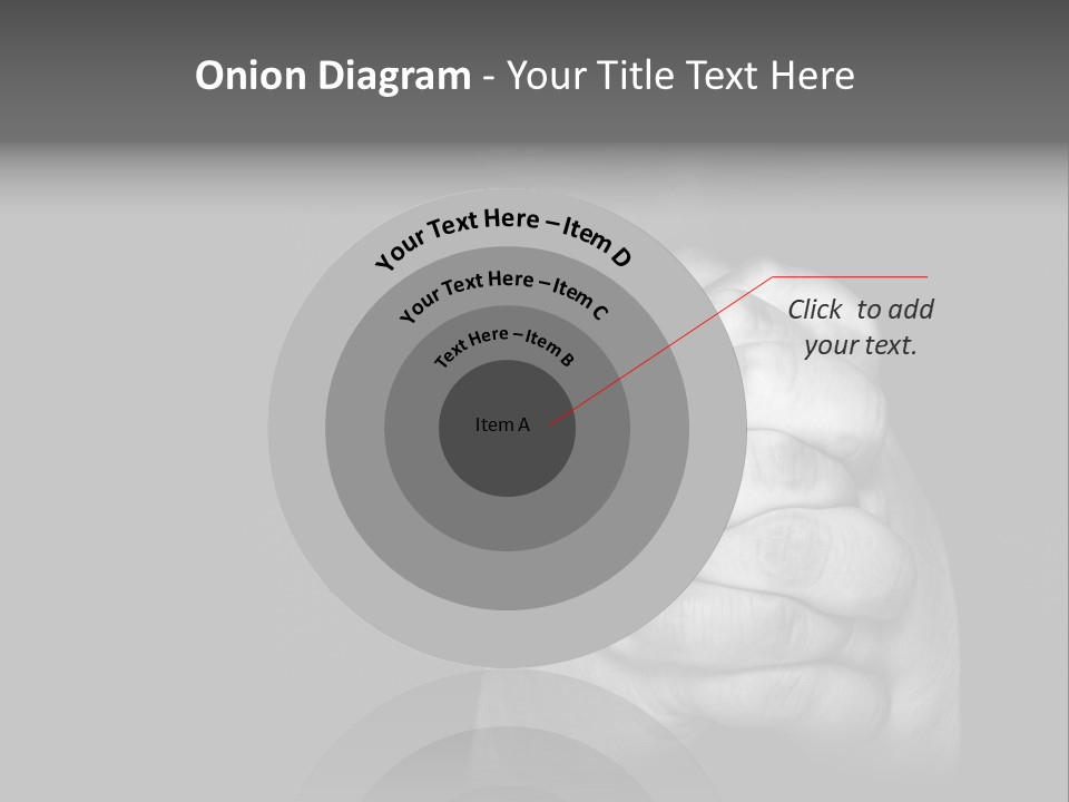 A Man Is Praying With His Hands Together PowerPoint Template