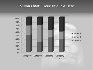 A Man Is Praying With His Hands Together PowerPoint Template