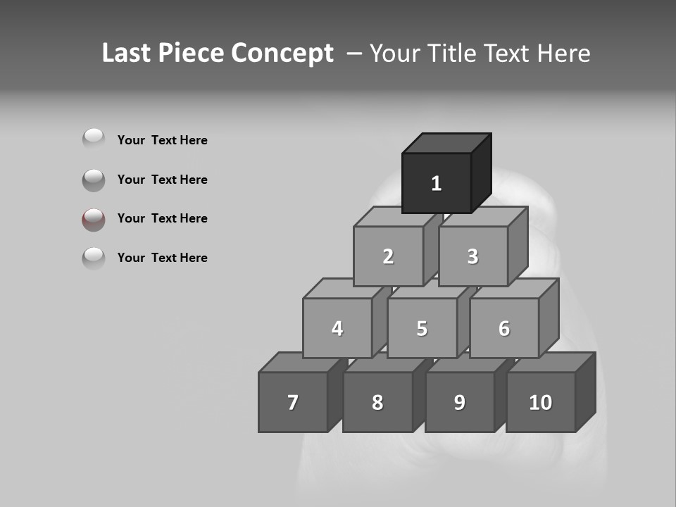 A Man Is Praying With His Hands Together PowerPoint Template