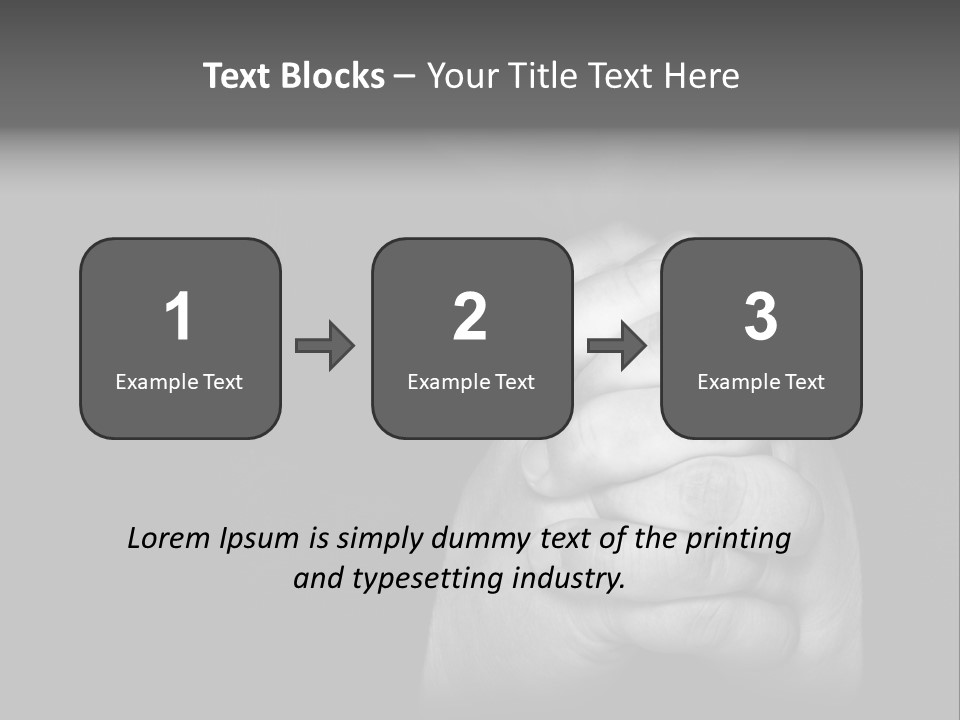 A Man Is Praying With His Hands Together PowerPoint Template