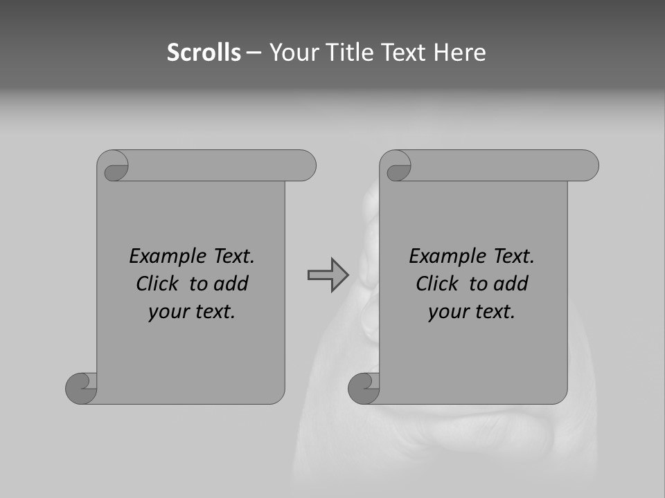 A Man Is Praying With His Hands Together PowerPoint Template