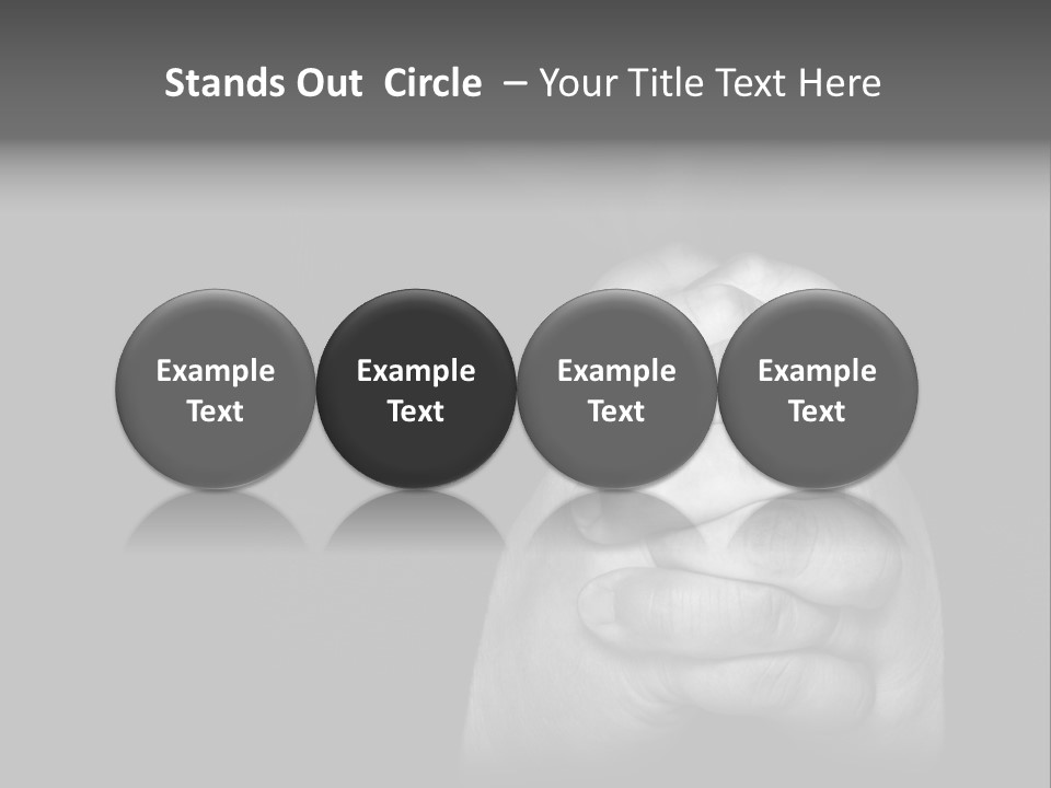 A Man Is Praying With His Hands Together PowerPoint Template