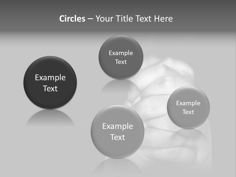 A Man Is Praying With His Hands Together PowerPoint Template