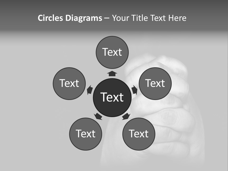 A Man Is Praying With His Hands Together PowerPoint Template